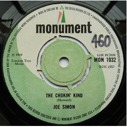 Joe Simon The Chokin' Kind / Come On And Get It USED VINYL 7INCH 45 RPM SINGLE