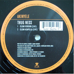 Akinyele Thug Ness VINYL 12" USED