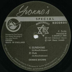 Dennis Brown Sunshine Vinyl 12" USED