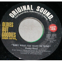 Jimmy Reed / Ritchie Valens Baby What You Want Me To Do / Come On Let's Go Vinyl 7" USED