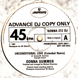 Donna Summer Unconditional Love Vinyl 12" USED