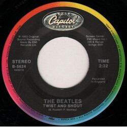 The Beatles Twist And Shout / There's A Place Vinyl 7" USED