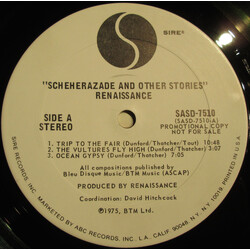 Renaissance (4) Scheherazade And Other Stories Vinyl LP USED