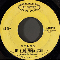 Sly & The Family Stone Stand! / I Want To Take You Higher Vinyl 7" USED