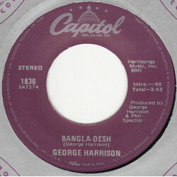 George Harrison Bangla-Desh Vinyl 7" USED