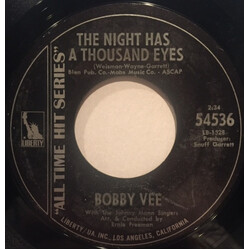 Bobby Vee The Night Has A Thousand Eyes / Charms Vinyl 7" USED