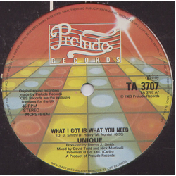 Unique (5) What I Got Is What You Need Vinyl 12" USED