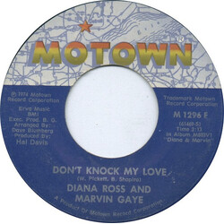 Diana Ross / Marvin Gaye Don't Knock My Love / Just Say, Just Say Vinyl 7" USED