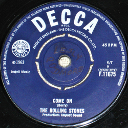 The Rolling Stones Come On Vinyl 7" USED