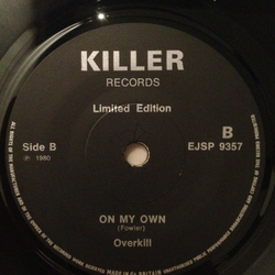 Overkill (3) Elemental Vinyl 7" USED