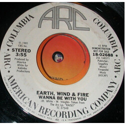 Earth, Wind & Fire Wanna Be With You Vinyl 7" USED