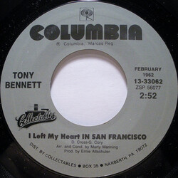 Tony Bennett I Left My Heart In San Francisco / I Wanna Be Around Vinyl 7" USED