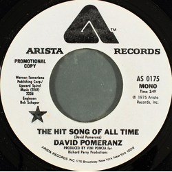 David Pomeranz The Hit Song Of All Time Vinyl 7" USED