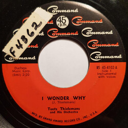Toots Thielemans And His Orchestra I Wonder Why / The Continental Vinyl 7" USED