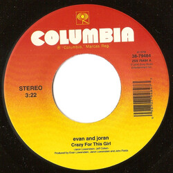 Evan and Jaron Crazy For This Girl Vinyl 7" USED