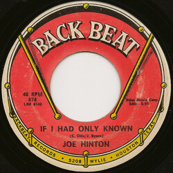Joe Hinton (2) If I Had Only Known / Lots Of Love Vinyl 7" USED