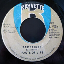 Facts Of Life Sometimes Vinyl 7" USED