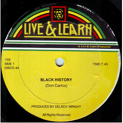 Don Carlos (2) Black History / Here I Come Again Vinyl 12" USED