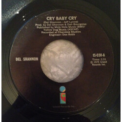 Del Shannon Cry Baby Cry / In My Arms Again Vinyl 7" USED