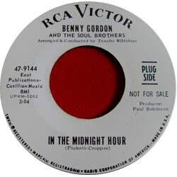 Benny Gordon & The Soul Brothers In The Midnight Hour Vinyl 7" USED