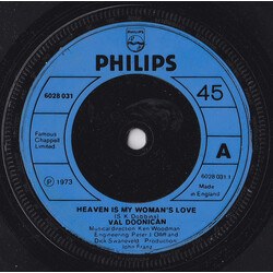 Val Doonican Heaven Is My Woman's Love USED VINYL 7INCH 45 RPM SINGLE