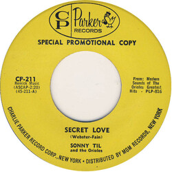 Sonny Til And The Orioles The Wobble / Secret Love Vinyl 7" USED