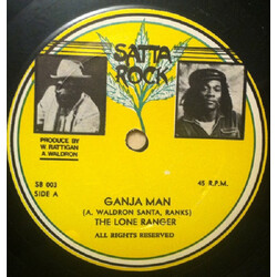 Lone Ranger / Carlton Livingston Ganja Man / Finder Keeper Vinyl 12" USED