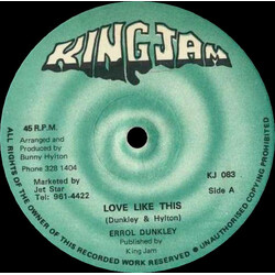 Errol Dunkley / Jackie Mittoo Love Like This / In The Mean Time Vinyl 12" USED