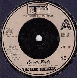 The Heartbreakers (2) Chinese Rocks Vinyl 7" USED