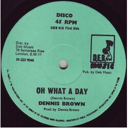 Dennis Brown Oh What A Day / Man Next Door Vinyl 12" USED