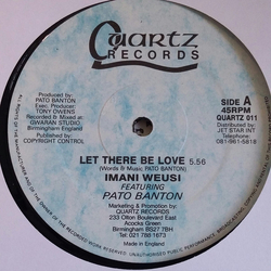 Imani Weusi / Pato Banton Let There Be Love Vinyl 12" USED