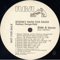 Rodney Dangerfield Rodney Raps For Radio Vinyl 12" USED
