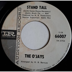 The O'Jays Stand Tall / The Storm Is Over Vinyl 7" USED