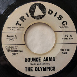 The Olympics Bounce Again Vinyl 7" USED