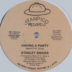 Stanley Snider Having A Party Vinyl 12" USED