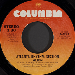 Atlanta Rhythm Section Alien / Southern Exposure Vinyl 7" USED