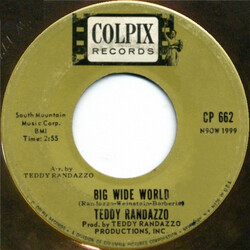 Teddy Randazzo Big Wide World / Be Sure My Love Vinyl 7" USED