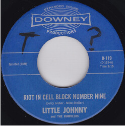 Little Johnny And The Rumblers / The Rumblers Riot In Cell Block Number Nine / The Hustler Vinyl 7" USED