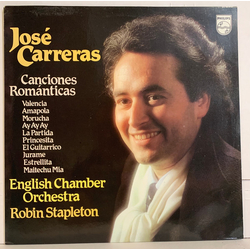 José Carreras / English Chamber Orchestra / Robin Stapleton Canciones Románticas Vinyl LP USED