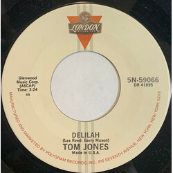Tom Jones Delilah / Without Love (There Is Nothing) Vinyl 7" USED