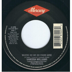 Vanessa Williams Where Do We Go From Here Vinyl 7" USED