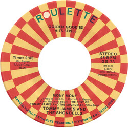 Tommy James & The Shondells Mony Mony / Crystal Blue Persuasion Vinyl 7" USED