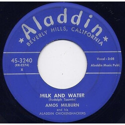 Amos Milburn And His Aladdin Chickenshackers Milk And Water / I'm Still A Fool For You Vinyl 7" USED