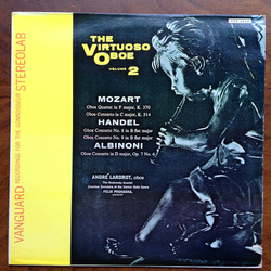 André Lardrot / Felix Prohaska / Orchester Der Wiener Staatsoper The Virtuoso Oboe Volume 2 Vinyl LP USED