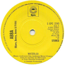 ABBA / Björn & Benny, Agnetha & Anni-Frid Waterloo Vinyl 7" USED