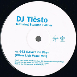 DJ Tiësto Flight 643 (Love's On Fire) Vinyl 12" USED