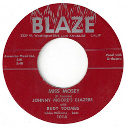 Johnny Moore's Three Blazers / Rudolph Toombs Miss Mosey Vinyl 7" USED