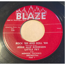 Jessie Mae Robinson / Little Fry (2) / Monroe Tucker And His Orchestra Rock 'Em And Roll 'Em Vinyl 7" USED