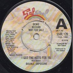 Double Exposure I Got The Hots For Ya / Ten Percent Vinyl 7" USED