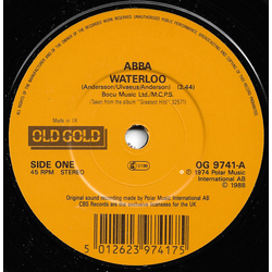 ABBA Waterloo / Mamma Mia Vinyl 7" USED